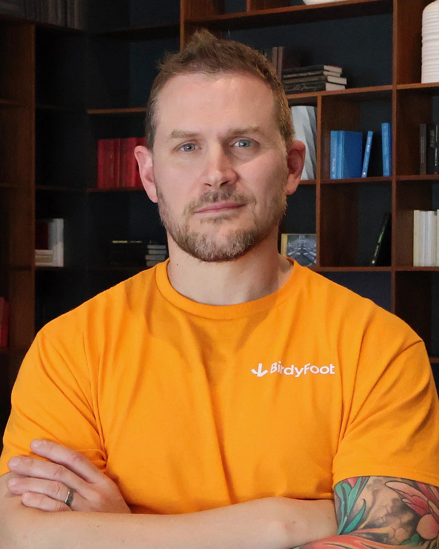 Josh Fischer, founder of BirdyFoot